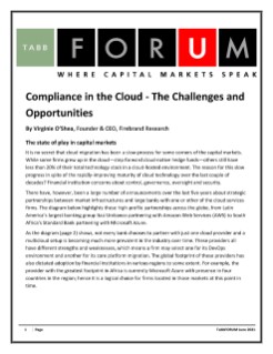 Compliance in the Cloud - The Challenges and Opportunities